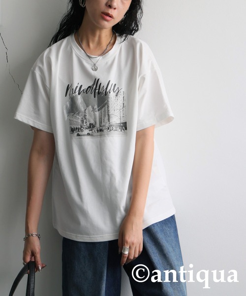 福袋 風景画プリントTシャツ（Tシャツ/カットソー）｜antiqua トップス