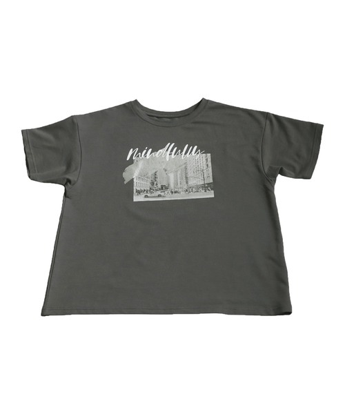dustcell 都市風景プリント ホワイトTシャツ dustcell 都市風景プリント ホワイトTシャツ 00086-top-wh-xxl.jpg