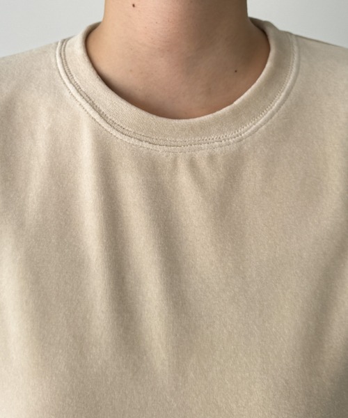 CANAL JEAN（キャナルジーン）の「El mar　コンパクトベロア半袖Tシャツ（Tシャツ/カットソー・レディース・グレー/ブラック/ベージュ・ONE SIZE）」の16枚目の写真