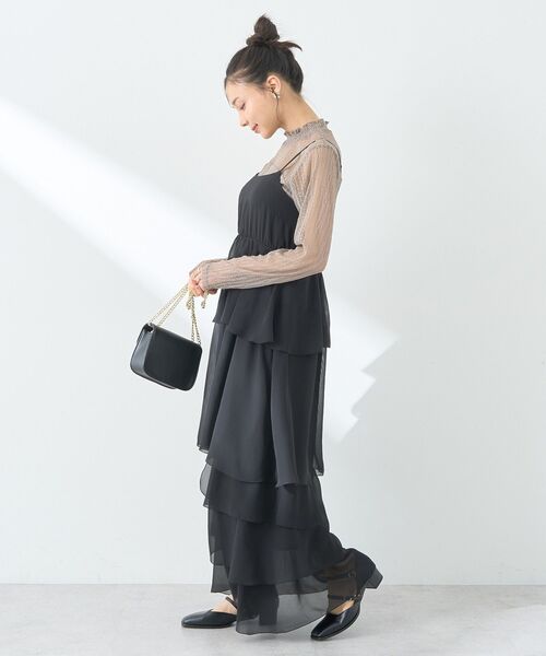 セール】アシンメトリーティアードワンピース（ワンピース