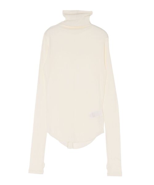 Ungrid（アングリッド）の「ハイネックシアーロングスリーブTee（Tシャツ/カットソー・レディース・グリーン系その他/ブルー/ブラック/ピンク/オフホワイト・FREE）」の12枚目の写真