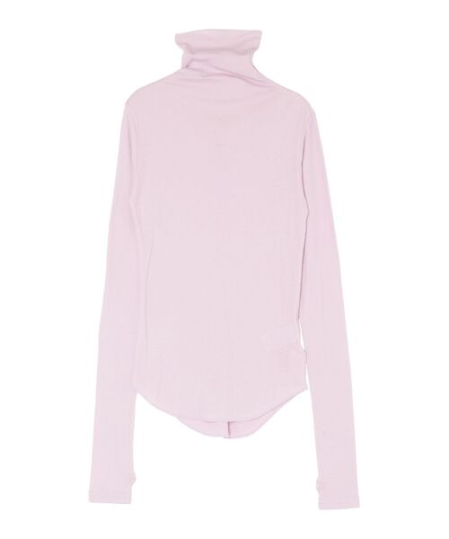 Ungrid（アングリッド）の「ハイネックシアーロングスリーブTee（Tシャツ/カットソー・レディース・グリーン系その他/ブルー/ブラック/ピンク/オフホワイト・FREE）」の14枚目の写真