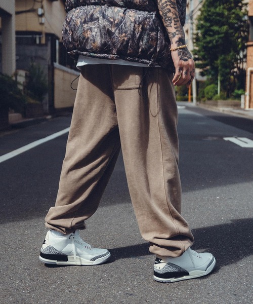 Subciety（サブサエティ）の「PIGMENT SWEAT PANTS-G.I SIGN-（スウェットパンツ・メンズ・ブラック/チャコール/カーキ・XX-LARGE/X-LARGE/LARGE/MEDIUM/SMALL）」の10枚目の写真