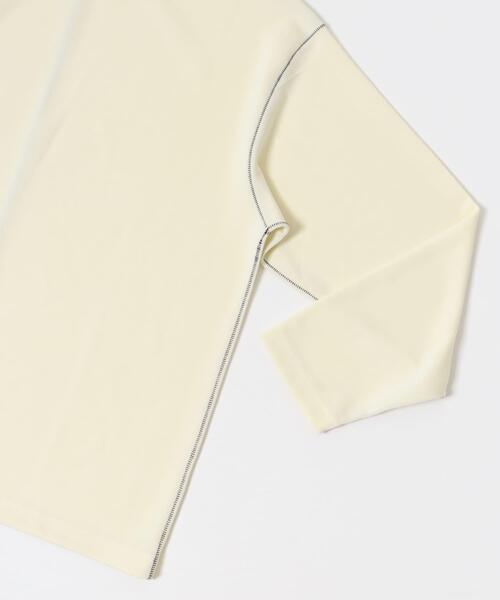 ITEMS URBANRESEARCH（アイテムズ アーバンリサーチ）の「ソフトダンボール カラーステッチ カットソー（Tシャツ/カットソー・メンズ・ブルー/アイボリー/ブラック・MEDIUM/LARGE）」の13枚目の写真