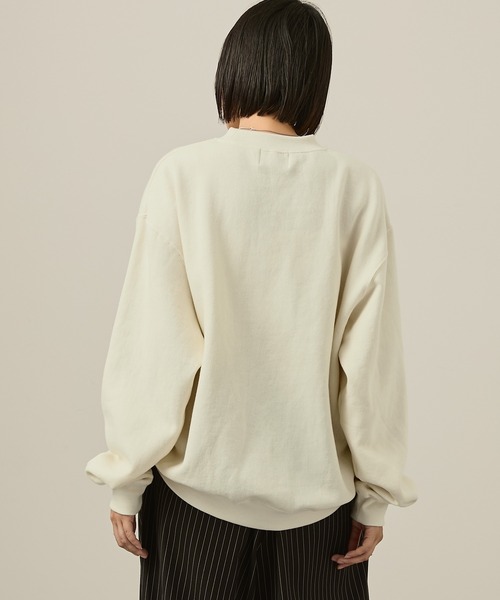 Snap club（スナップクラブ）の「【Snap club】ビッグシルエットヴィンテージ加工グラフィックスウェット（スウェット・レディース・ネイビー/ブラック系/ブラック/アイボリー・M/L）」の19枚目の写真