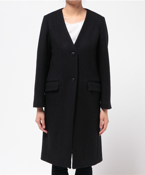 Whim Gazette（ウィムガゼット）の「カシミヤ平二重織メルトンコート