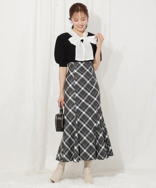 WILLSELECTION（ウィルセレクション）の「ハイウエストマーメイドスカート（スカート・レディース・ブラウン系その他/ブラック/ブラック系その他/ベージュ/チャコールグレー/ボルドー・FREE）」の3枚目の写真