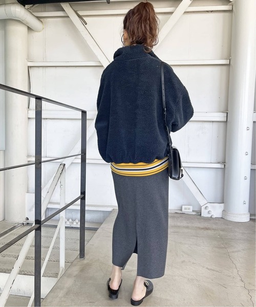 Spick & Span(スピックアンドスパン)の「《WEB限定追加》ラメリブニットタイトスカート(スカート・レディース・ブラック/ブラウン/グレー・38/36)」の7枚目の写真