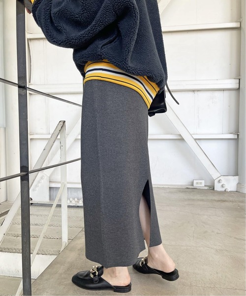 Spick & Span(スピックアンドスパン)の「《WEB限定追加》ラメリブニットタイトスカート(スカート・レディース・ブラック/ブラウン/グレー・38/36)」の10枚目の写真