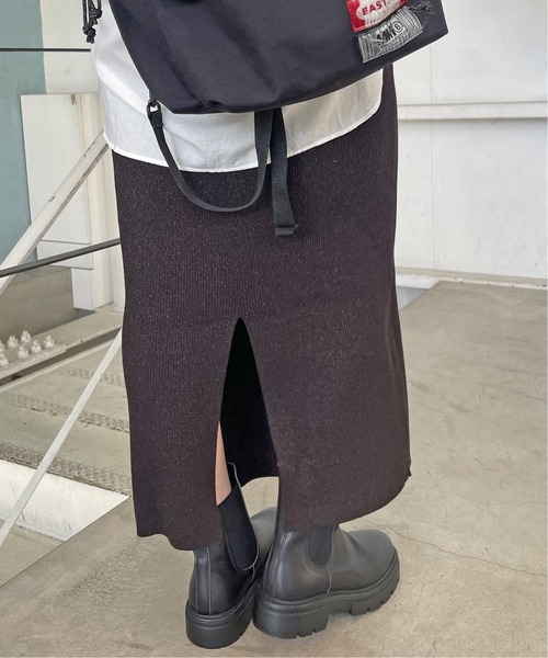 Spick & Span(スピックアンドスパン)の「《WEB限定追加》ラメリブニットタイトスカート(スカート・レディース・ブラック/ブラウン/グレー・38/36)」の18枚目の写真