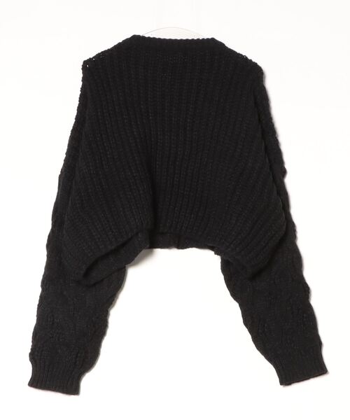 THE YOn（ザヨン）の「ケーブルクロップドニットプルオーバー（ニット/セーター・レディース・オレンジ/チャコール/アイボリー/ブラック/ブラウン/ライトグリーン・FREE）」の10枚目の写真