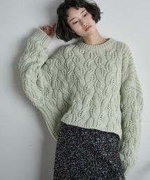 THE YOn | ケーブルクロップドニットプルオーバー(ニット/セーター)