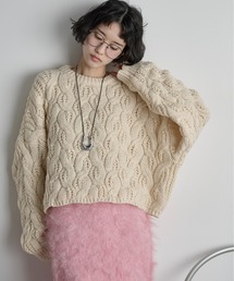 THE YOn | ケーブルクロップドニットプルオーバー(ニット/セーター)