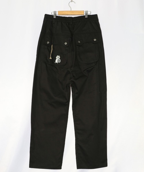 ScoLar Parity（スカラーパリティ）の「343106：どろぼうクマの刺繍デニムorツイルパンツ（デニムパンツ・メンズ・ブルー/ブラック・M）」の21枚目の写真