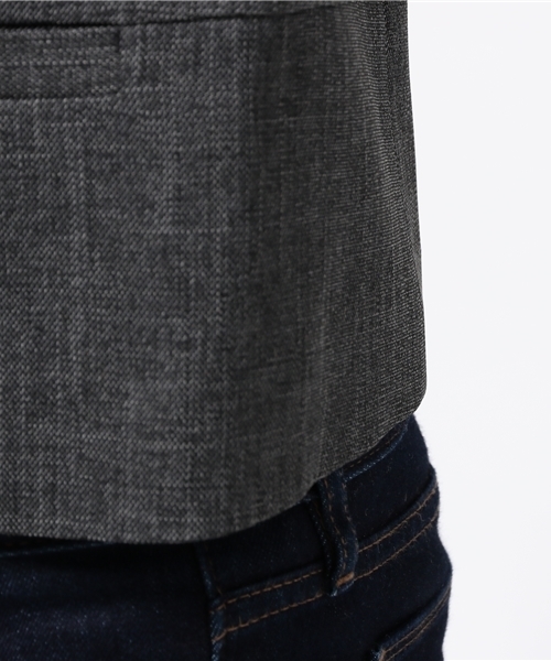 Sheta（シータ）の「ノーカラージャケット（その他アウター・レディース・グレー/ブラウン・FREE）」の9枚目の写真