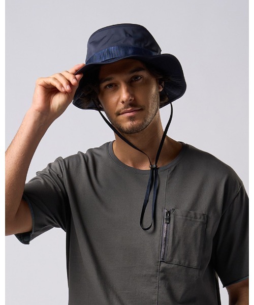 wjk(ダヴルジェイケイ)の「safari hat(ハット・メンズ・ブラック/ネイビー・FREE)」の2枚目の写真