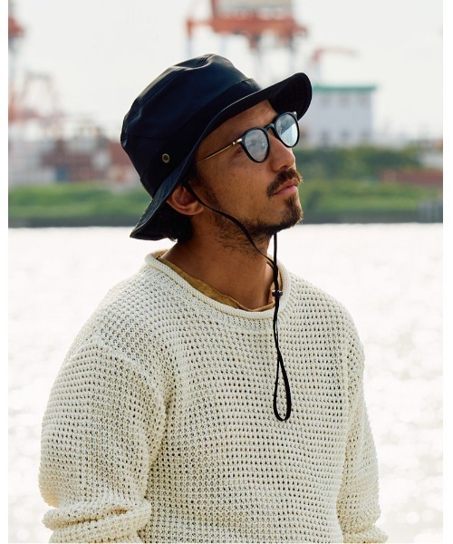 wjk(ダヴルジェイケイ)の「safari hat(ハット・メンズ・ブラック/ネイビー・FREE)」の1枚目の写真