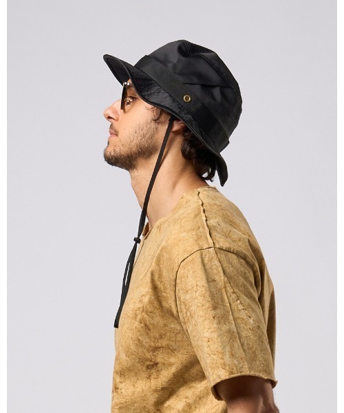 wjk(ダヴルジェイケイ)の「safari hat(ハット・メンズ・ブラック/ネイビー・FREE)」の4枚目の写真