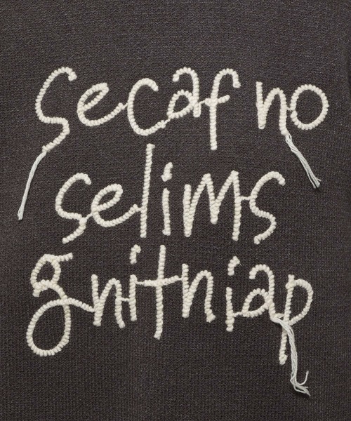 niko and...(ニコアンド)の「カシミリーレタリングニットプルオーバー(ニット/セーター・レディース・チャコール/グレー/ブルー/アイボリー・MEDIUM/LARGE)」の21枚目の写真