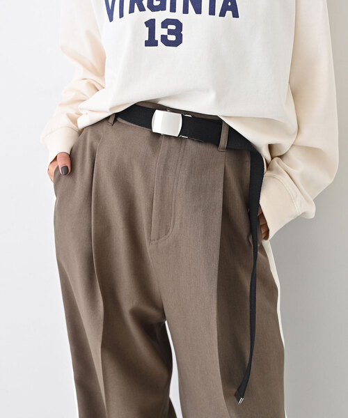 SLOBE IENA（スローブイエナ）の「《追加》SLOBE IENA ガチャベルト（ベルト・レディース・ベージュ/ブラック・FREE）」の2枚目の写真