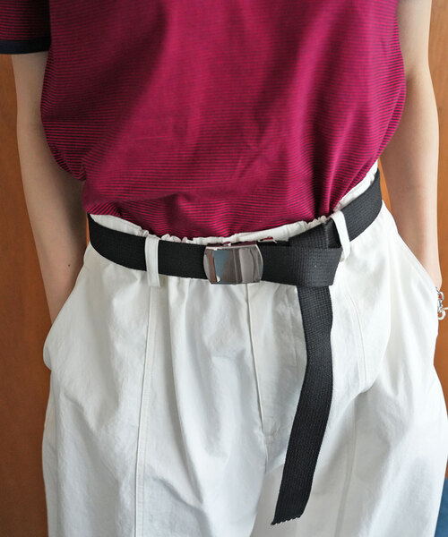 SLOBE IENA（スローブイエナ）の「《追加》SLOBE IENA ガチャベルト（ベルト・レディース・ベージュ/ブラック・FREE）」の5枚目の写真