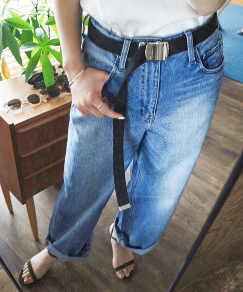 SLOBE IENA（スローブイエナ）の「《追加》SLOBE IENA ガチャベルト（ベルト・レディース・ベージュ/ブラック・FREE）」の6枚目の写真