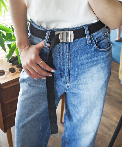 SLOBE IENA（スローブイエナ）の「《追加》SLOBE IENA ガチャベルト（ベルト・レディース・ベージュ/ブラック・FREE）」の7枚目の写真