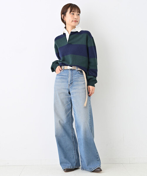 SLOBE IENA（スローブイエナ）の「《追加》SLOBE IENA ガチャベルト（ベルト・レディース・ベージュ/ブラック・FREE）」の9枚目の写真