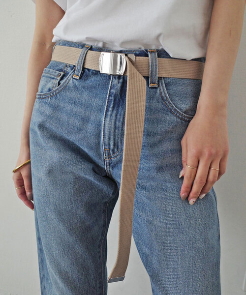 SLOBE IENA（スローブイエナ）の「《追加》SLOBE IENA ガチャベルト（ベルト・レディース・ベージュ/ブラック・FREE）」の16枚目の写真