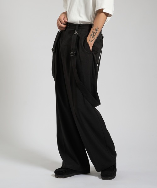 kutir（クティール）の「2wayサスペンダーワイドスラックス（スラックス・メンズ・ブラウン/チャコールグレー/ブラック・SMALL/MEDIUM/LARGE）」の22枚目の写真