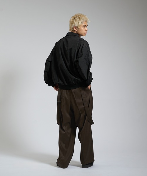 kutir（クティール）の「2wayサスペンダーワイドスラックス（スラックス・メンズ・ブラウン/チャコールグレー/ブラック・SMALL/MEDIUM/LARGE）」の4枚目の写真