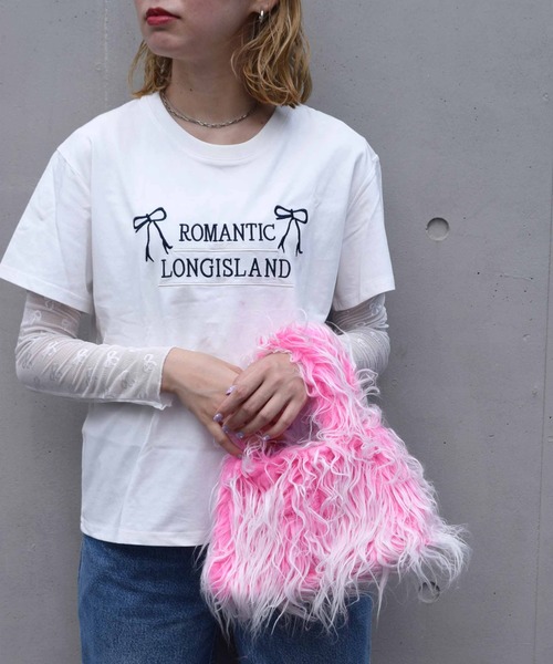 WEGO（ウィゴー）の「WEGO/長毛ファーハンドバッグ（ハンドバッグ・レディース・ブルー/オレンジ/ピンク/ダークブラウン・FREE）」の22枚目の写真