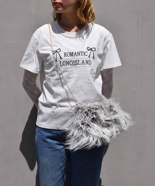 WEGO（ウィゴー）の「WEGO/長毛ファーハンドバッグ（ハンドバッグ・レディース・ブルー/オレンジ/ピンク/ダークブラウン・FREE）」の12枚目の写真