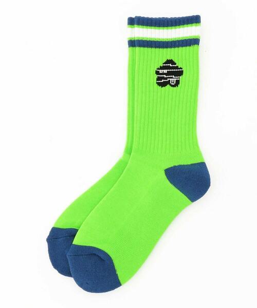 FRAPBOIS（フラボア）の「ケイコウパイルソックス（ソックス/靴下・レディース・イエロー/オレンジ/ライム・FREE）」の2枚目の写真