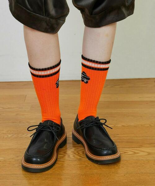 FRAPBOIS（フラボア）の「ケイコウパイルソックス（ソックス/靴下・レディース・イエロー/オレンジ/ライム・FREE）」の8枚目の写真