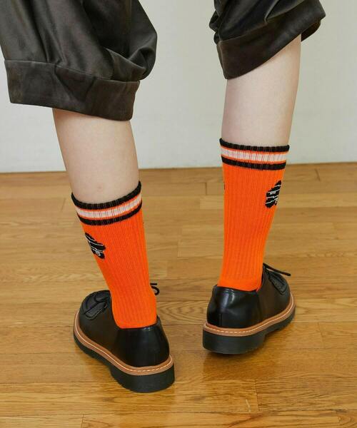 FRAPBOIS（フラボア）の「ケイコウパイルソックス（ソックス/靴下・レディース・イエロー/オレンジ/ライム・FREE）」の16枚目の写真