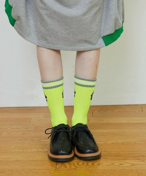 FRAPBOIS（フラボア）の「ケイコウパイルソックス（ソックス/靴下・レディース・イエロー/オレンジ/ライム・FREE）」の11枚目の写真