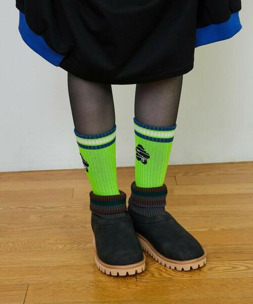 FRAPBOIS（フラボア）の「ケイコウパイルソックス（ソックス/靴下・レディース・イエロー/オレンジ/ライム・FREE）」の14枚目の写真
