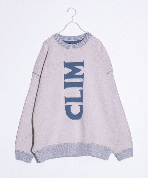 Franklin Climbing(フランクリンクライミング)の「【Franklin Climbing】CLIMロゴ クルーネック ニット ワンポイントロゴ(ニット/セーター・メンズ・オフホワイト/ネイビー/チャコールグレー・M/L)」の4枚目の写真