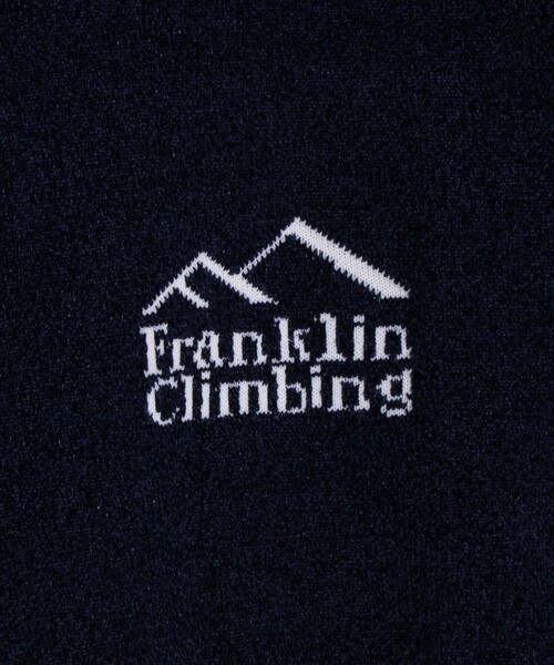 Franklin Climbing(フランクリンクライミング)の「【Franklin Climbing】CLIMロゴ クルーネック ニット ワンポイントロゴ(ニット/セーター・メンズ・オフホワイト/ネイビー/チャコールグレー・M/L)」の9枚目の写真