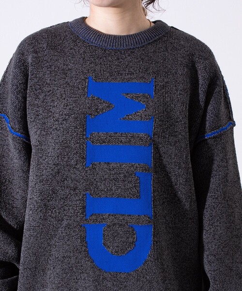 Franklin Climbing(フランクリンクライミング)の「【Franklin Climbing】CLIMロゴ クルーネック ニット ワンポイントロゴ(ニット/セーター・メンズ・オフホワイト/ネイビー/チャコールグレー・M/L)」の18枚目の写真