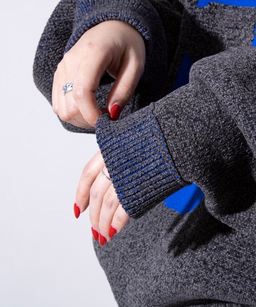 Franklin Climbing(フランクリンクライミング)の「【Franklin Climbing】CLIMロゴ クルーネック ニット ワンポイントロゴ(ニット/セーター・メンズ・オフホワイト/ネイビー/チャコールグレー・M/L)」の20枚目の写真