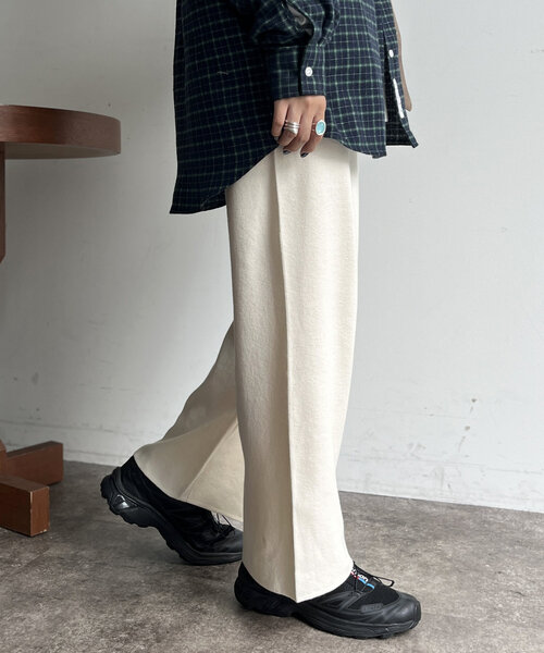 CPCM(シーピーシーエム)の「【マイナス3キロ見え!】リブニットイージーパンツ(その他パンツ・レディース・レッド/ブラウン/グリーン/アイボリー/ブラック/マスタード/グレー・SMALL/MEDIUM)」の13枚目の写真