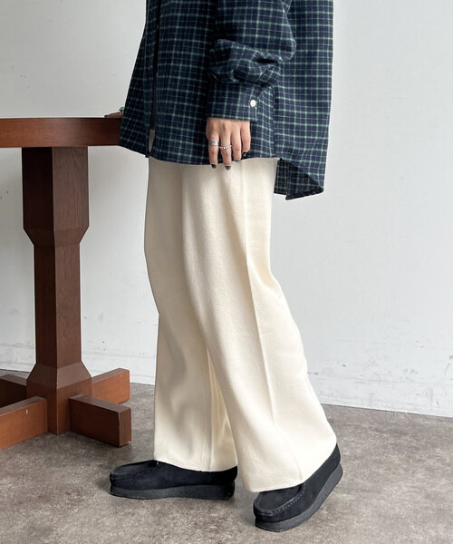 CPCM(シーピーシーエム)の「【マイナス3キロ見え!】リブニットイージーパンツ(その他パンツ・レディース・レッド/ブラウン/グリーン/アイボリー/ブラック/マスタード/グレー・SMALL/MEDIUM)」の14枚目の写真