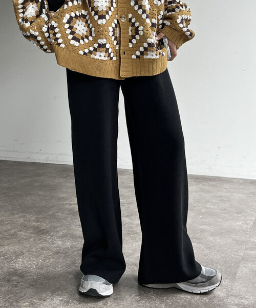 CPCM(シーピーシーエム)の「【マイナス3キロ見え!】リブニットイージーパンツ(その他パンツ・レディース・レッド/ブラウン/グリーン/アイボリー/ブラック/マスタード/グレー・SMALL/MEDIUM)」の16枚目の写真