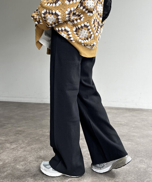 CPCM(シーピーシーエム)の「【マイナス3キロ見え!】リブニットイージーパンツ(その他パンツ・レディース・レッド/ブラウン/グリーン/アイボリー/ブラック/マスタード/グレー・SMALL/MEDIUM)」の17枚目の写真