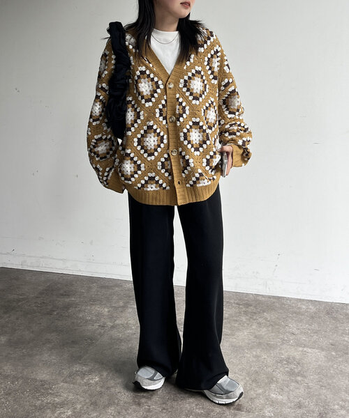 CPCM(シーピーシーエム)の「【マイナス3キロ見え!】リブニットイージーパンツ(その他パンツ・レディース・レッド/ブラウン/グリーン/アイボリー/ブラック/マスタード/グレー・SMALL/MEDIUM)」の20枚目の写真