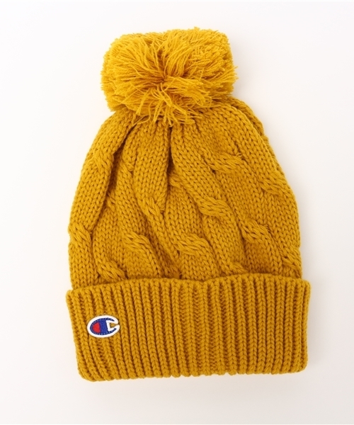 Champion(チャンピオン)の「ユニセックス チャンピオン アクリル ポンポンビーニー Champion ACRYL PONPON BEANIE CAP CP150419(ニットキャップ/ビーニー・レディース・オフホワイト/ブラック/グレー/ブラウン/ベージュ/レッド/バーガンディー/ネイビー・ONE SIZE)」の5枚目の写真