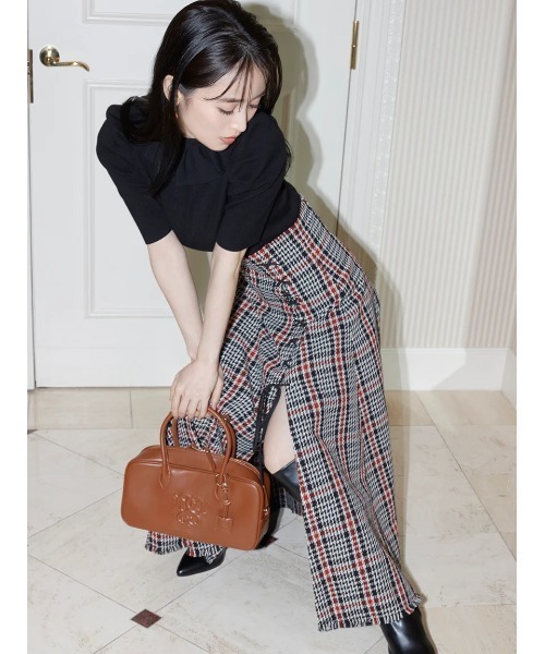 SNIDEL❤️Sustainableフリルカラードッキングニットプルオーバー セール】フリルドッキングニットプルオーバー（ニット/セーター