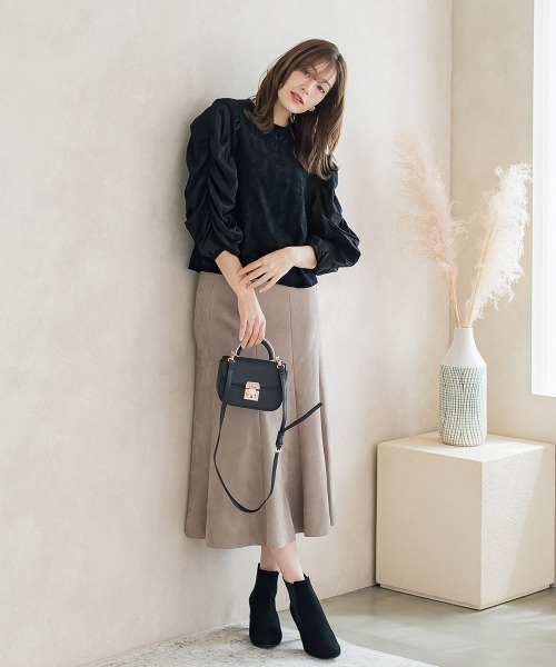 【セール】起毛カットレース七分袖カットソー≪手洗い可能≫（Tシャツ/カットソー）｜ketty（ケティ）